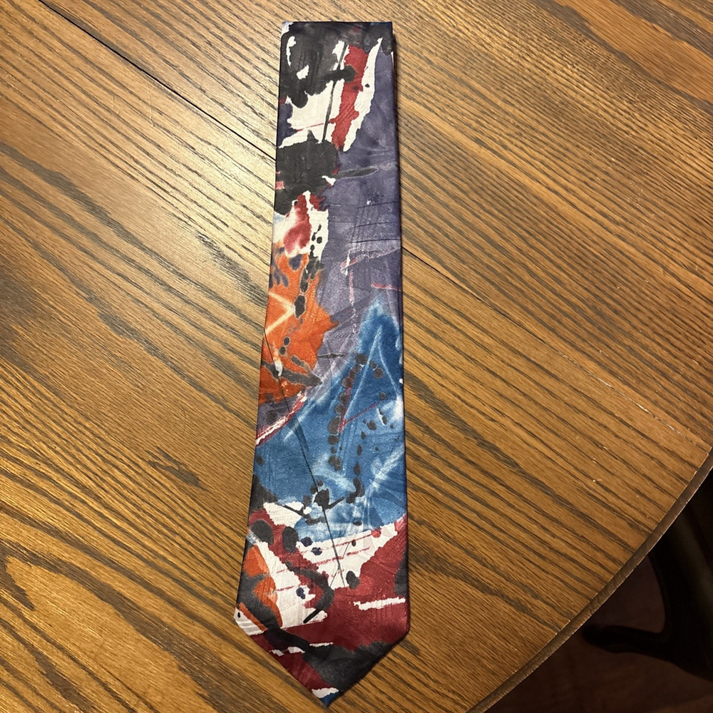 hardy amies 100% silk tie